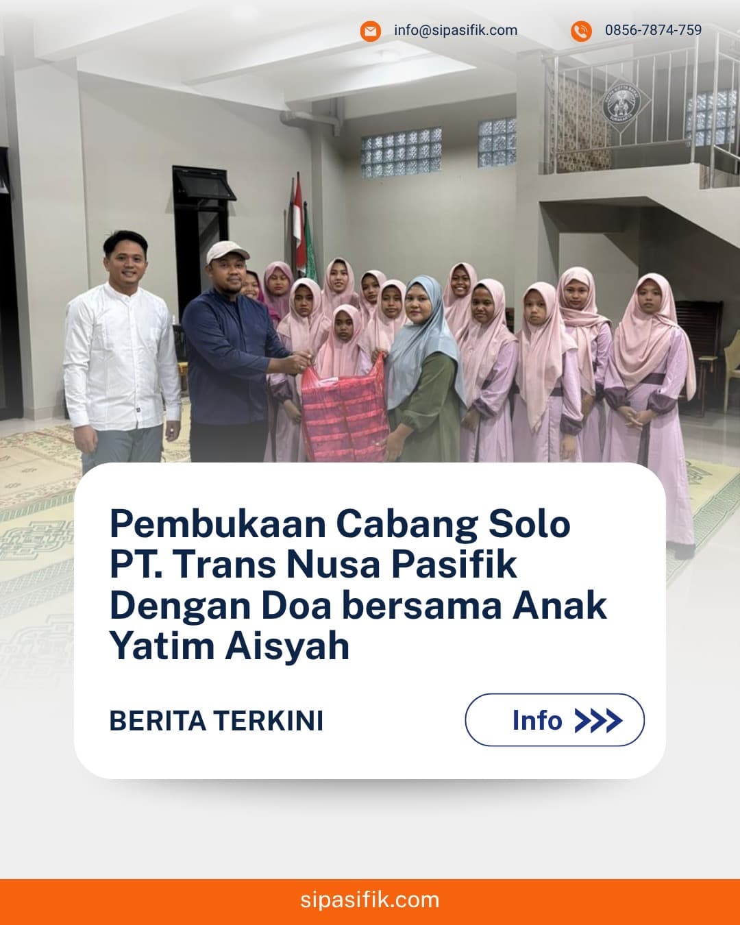 Pembukaan Cabang Solo - Dokumentasi Layanan Ekspedisi Cargo PT Trans Nusa Pasifik