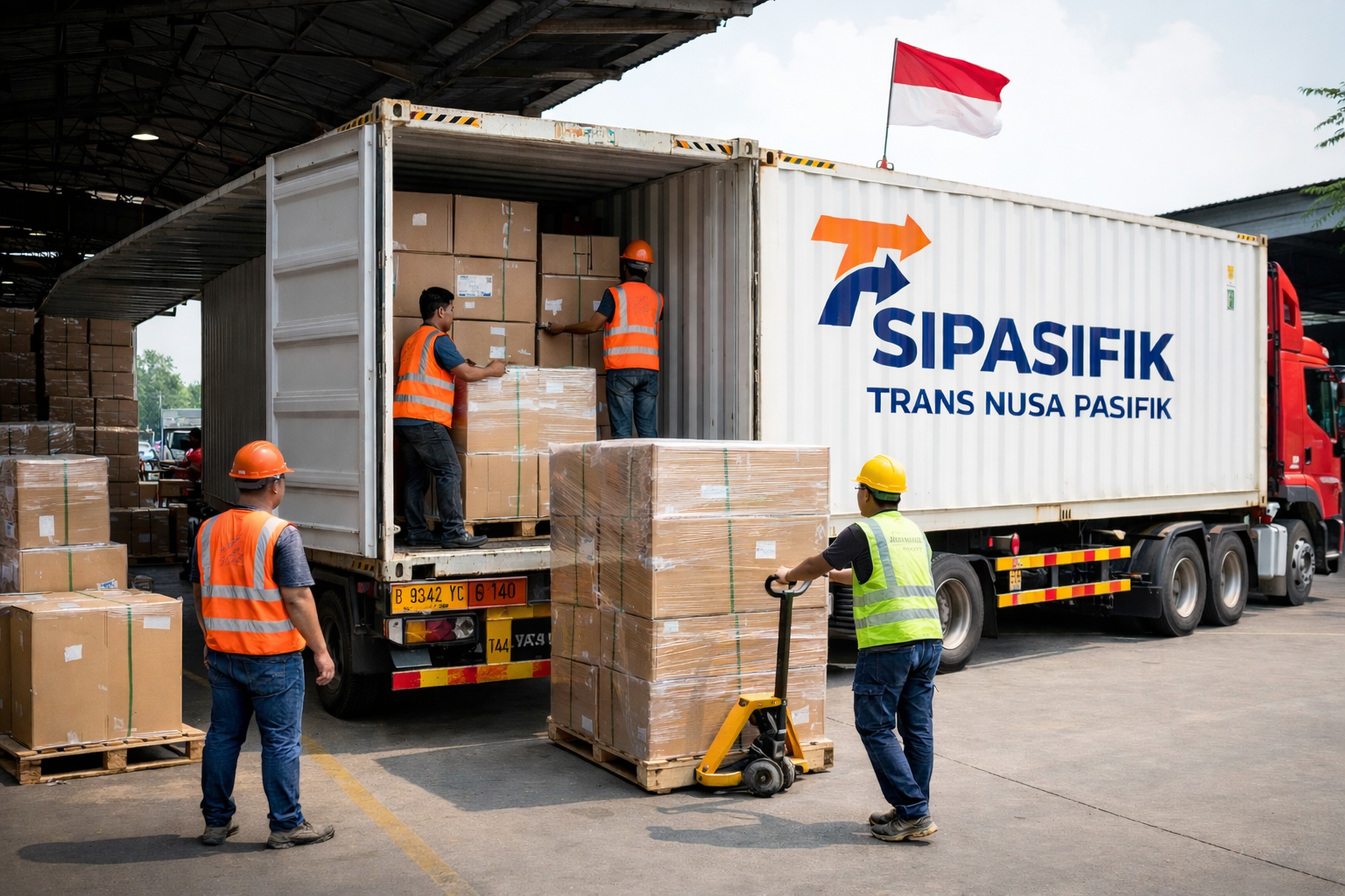 Stuffing Trans Nusa Pasifik - Dokumentasi Layanan Ekspedisi Cargo PT Trans Nusa Pasifik