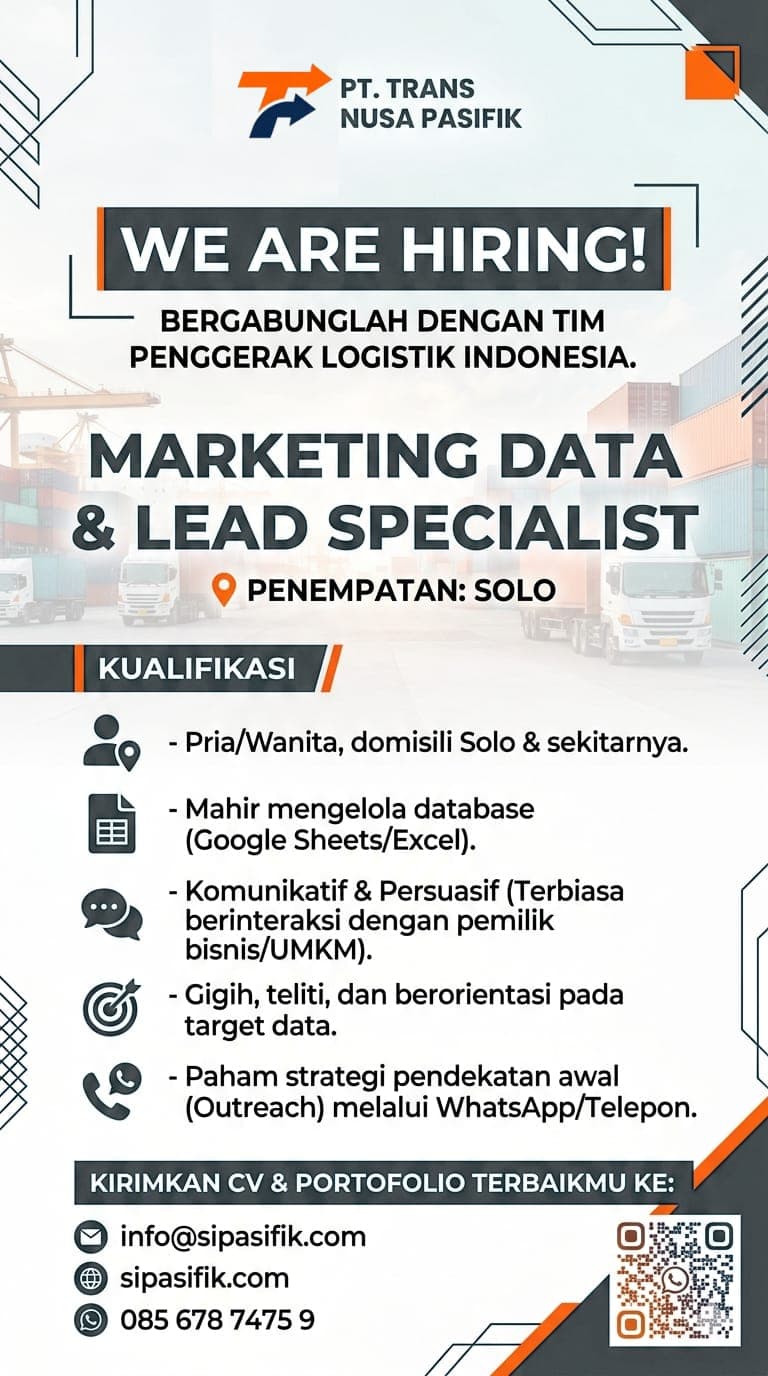 Marketing Data & Lead Specialist (Solo Based)